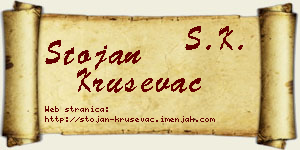 Stojan Kruševac vizit kartica